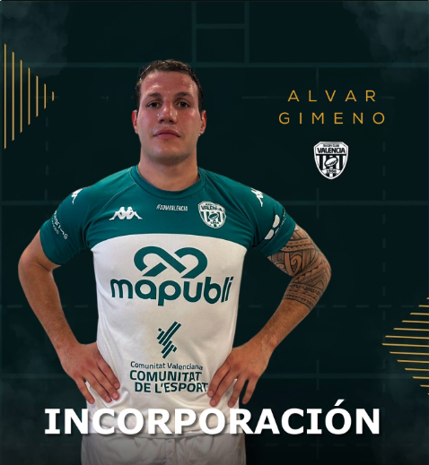 Es oficial, <a href="/valenciarugby/">Rugby Club Valencia</a> ha confirmado el fichaje de Alvar Gimeno.