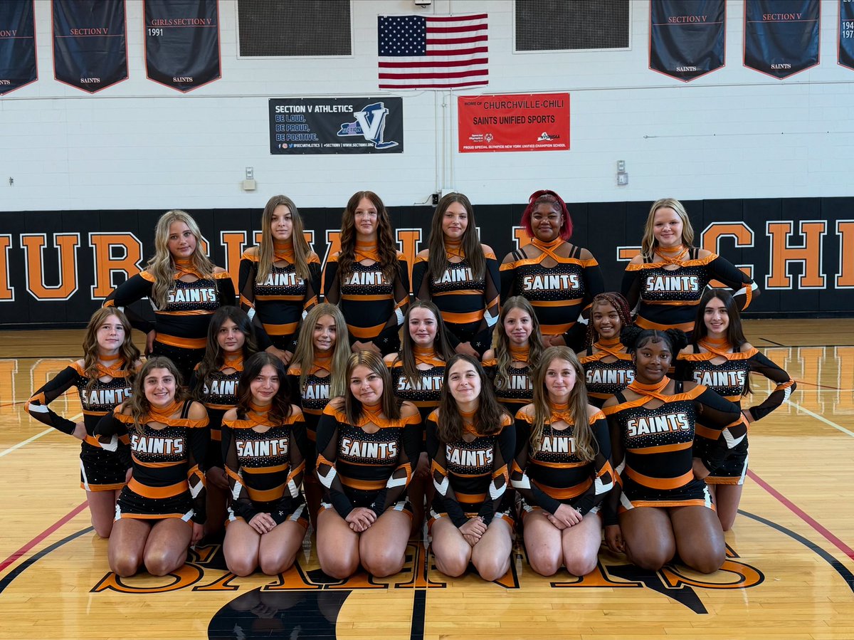Presenting your 2025 JV Game Day Cheer team!

Fun fact: This is the first JV Game Day Team at CC!

Let’s go Saints!