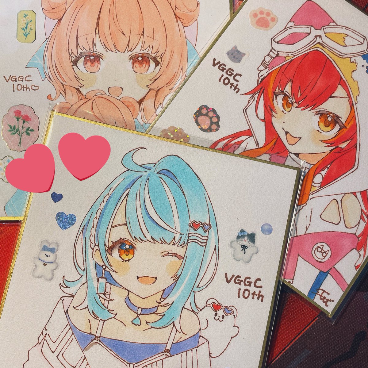1枚描くのにばか時間かかるけどやっぱりアナログはたのしいな！らむちも描いたよー！