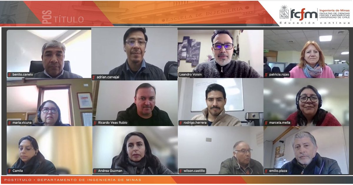 🔵 Iniciamos un nuevo curso corporativo en el DIMin U. de Chile:
"Procesamiento, Concentración y Metalurgia Extractiva del Cobre", dictado por el Prof. y Director del <a href="/DIMINUchile/">DIMIN - UChile</a> Leandro Voisin, para @Sernageomin ⚒️