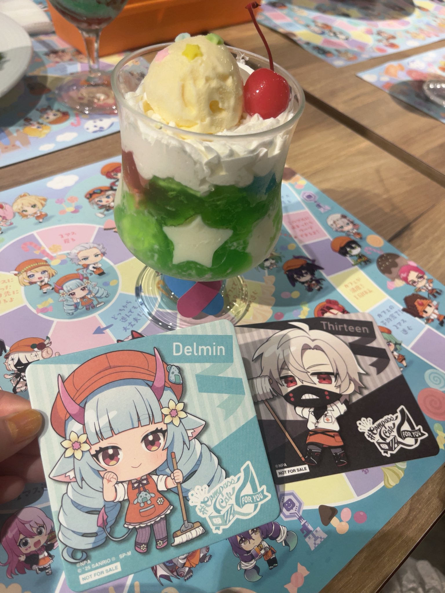 #コンパス コンパスカフェ 宝石コースター メグメグ コンパス コンパスカフェ 宝石コースター メグメグ コンパス