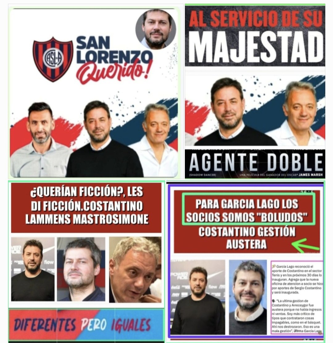 <a href="/lasavinotw/">#FuriaNegra</a> LOS CHORROS buscan TOMAR EL PODER. COSTANTINO = LAMMENS = MASTROSIMONE.  COSTANTINO es TRAMPA es MAFIA es Vuelta LOS CHORROS
Recordemos fórmula de dic/23.
Cuidado GARCIA LAGO avaló gestión Costantino 👇 👇