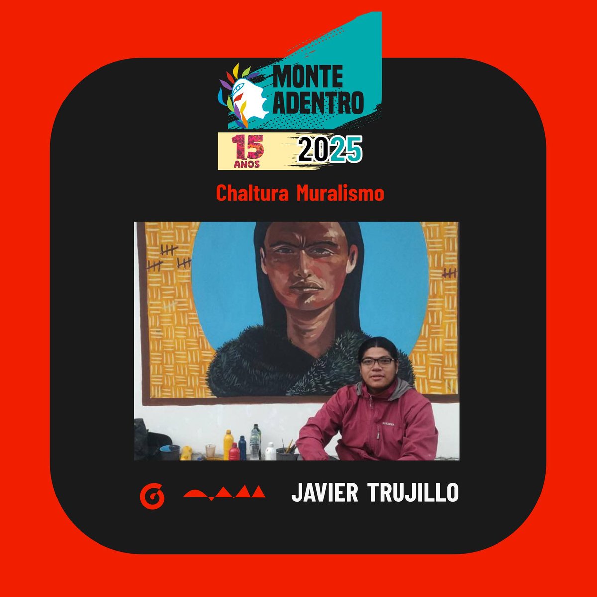MonteAdentroEC's tweet photo. Javier Trujillo presente en Jornada de Murales en el Festival Monte Adentro en Chaltura #Imbabura #FMA #FMA2025 #FMA15Años #RunaSUR @teleSURtv @PrensaLatina_cu @XHespanol https://t.co/MqffClMzTS