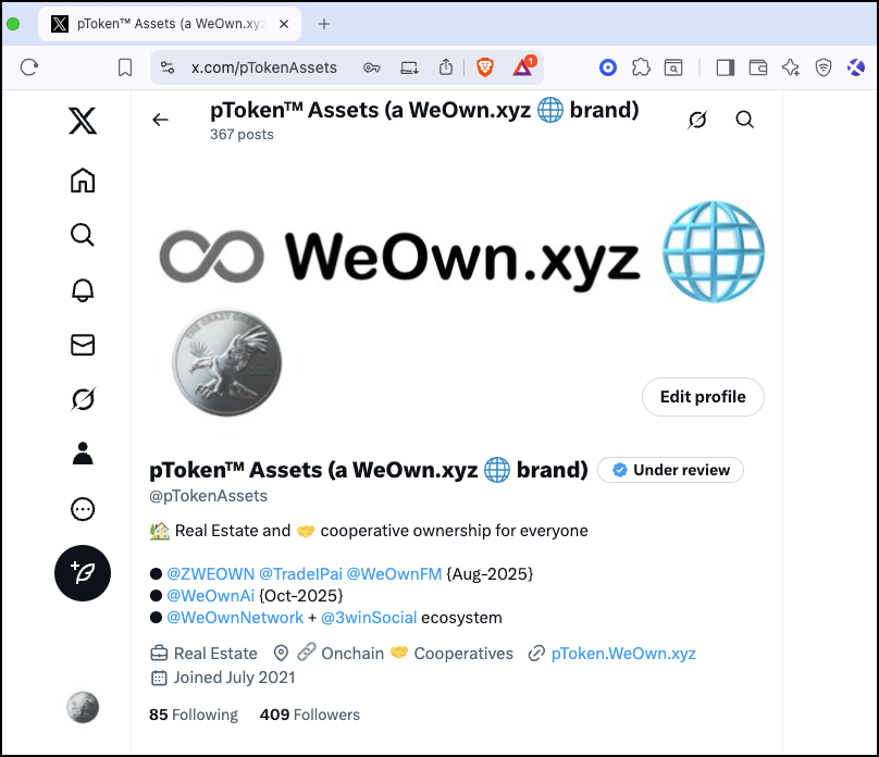 pToken™ Assets (a WeOwn.xyz 🌐 brand) tweet media