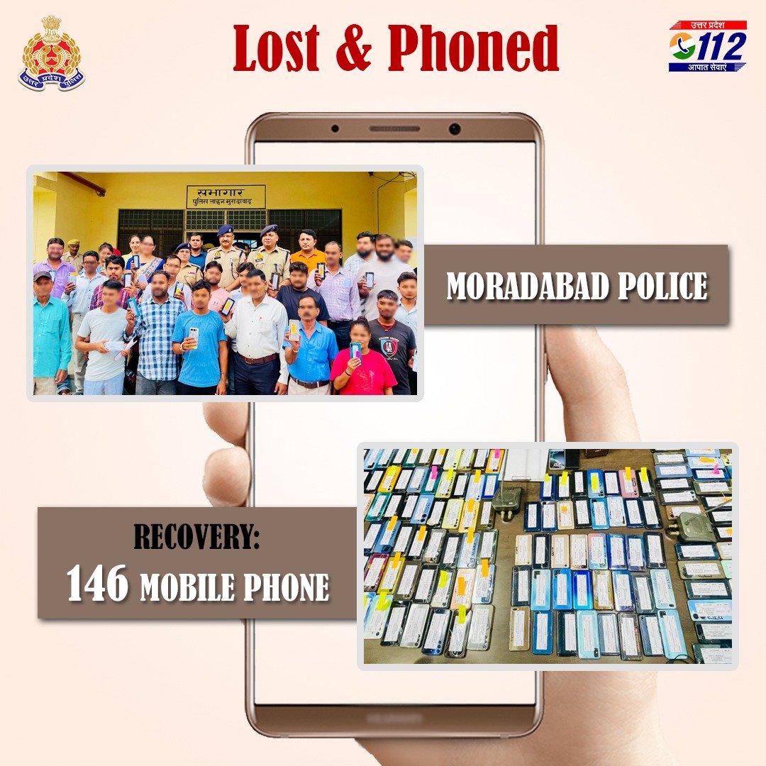 UP POLICE (@uppolice) on Twitter photo "Operation Ring Return!"
<a href="/moradabadpolice/">MORADABAD POLICE</a> द्वारा 146 खोए हुए मोबाइल फोन बरामद कर उनके स्वामियों को सुपुर्द किए गए।
#RingReturn
#TrustRecharged "Operation Ring Return!"
<a href="/moradabadpolice/">MORADABAD POLICE</a> द्वारा 146 खोए हुए मोबाइल फोन बरामद कर उनके स्वामियों को सुपुर्द किए गए।
#RingReturn
#TrustRecharged