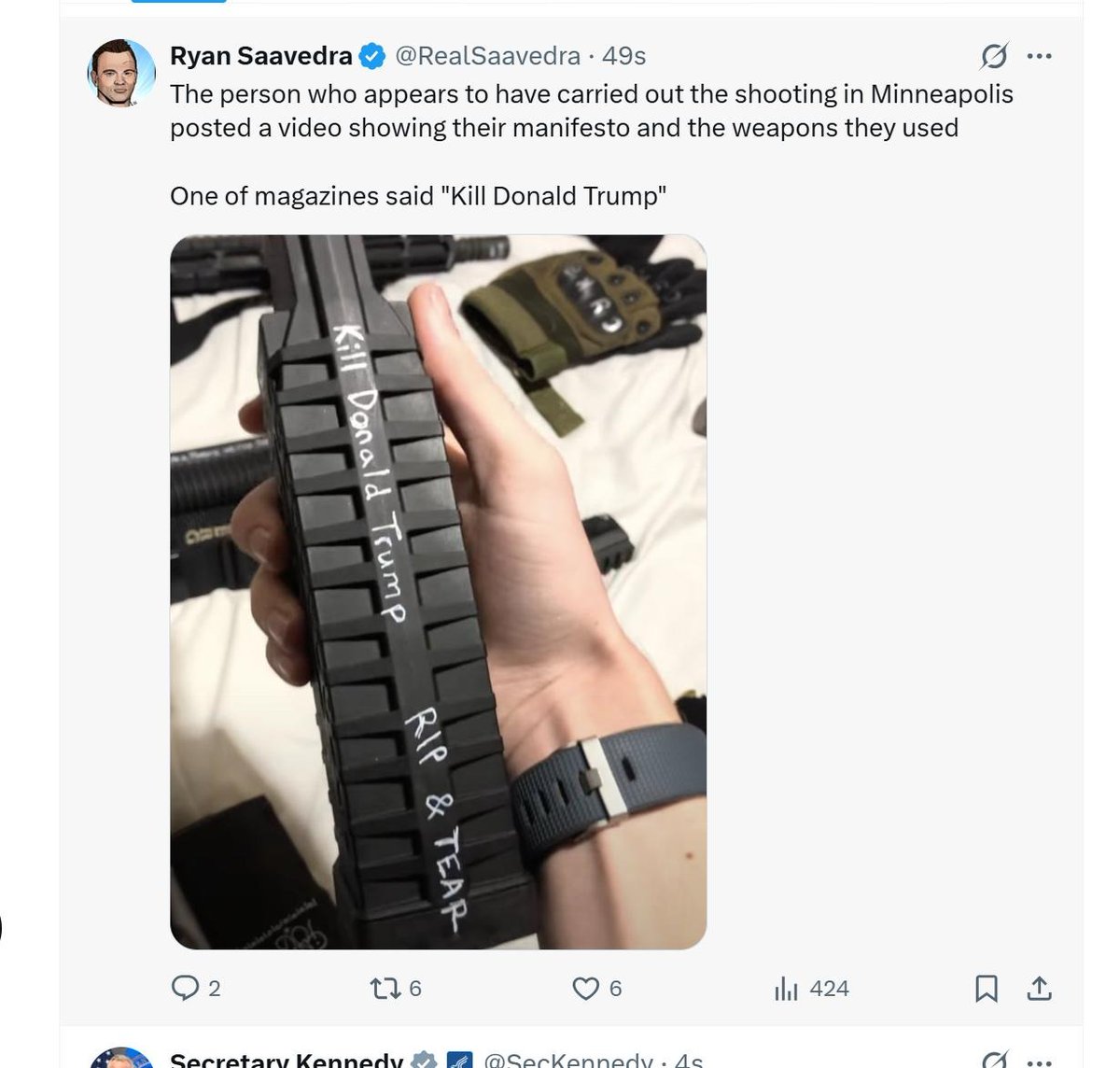 🚨 Heartbreaking: 20+ shot at a Catholic church school in Minneapolis. 

Shooter posted “Kill Donald Trump” before the attack. 

Social media claims attacker was trans—but no official confirmation yet. 

Violence is never the answer. Prayers for victims 💔