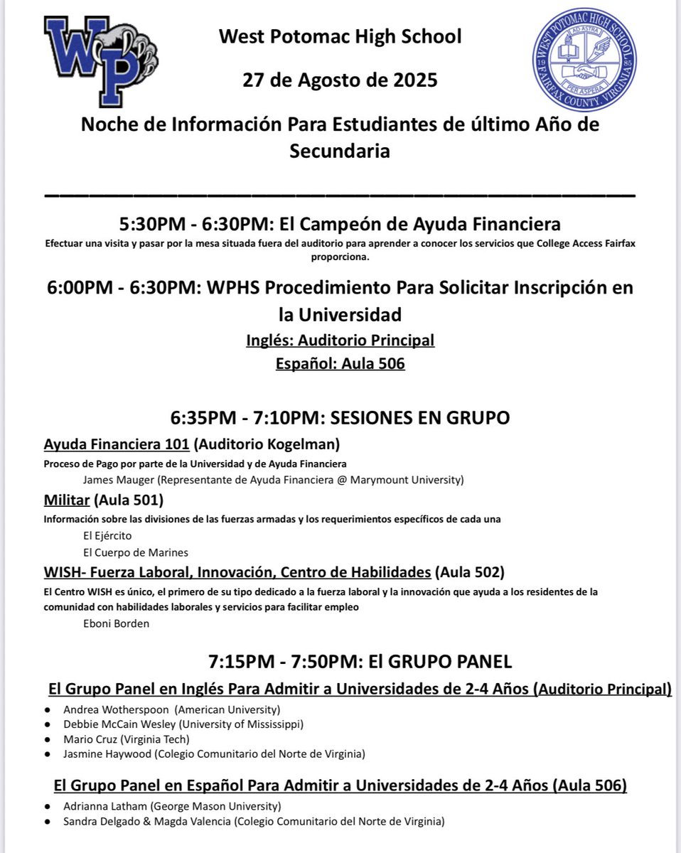 wphsccc's tweet image. Class of 2026! Senior Information Nogut is TONIGHT for all seniors &amp;amp; parents/guardians.  Look forward to seeing you tonight!