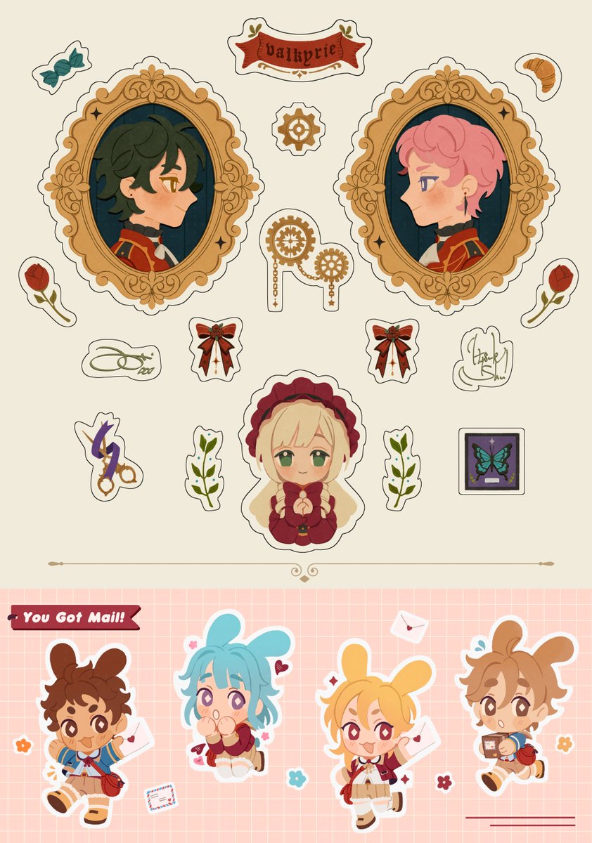 Heyo! Soup store is about to close up soon and I wanted to remind y'all that I not only have 1 but 2 enstars sticker sheets available + so many more stuff!!  

Please support us if ya can🌻