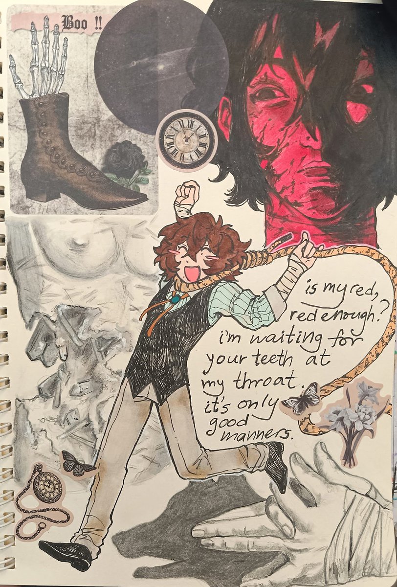 dazai page from july that i keep forgetting to post ૮꒰ ˶• ༝ •˶꒱ა