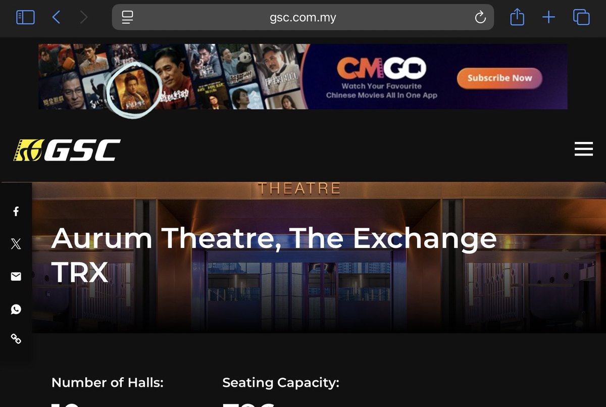 Was just checking out the cinemas nearby to see what’s on. Didn’t expect to see Xiao Zhan twice on the website.😍 #XiaoZhan