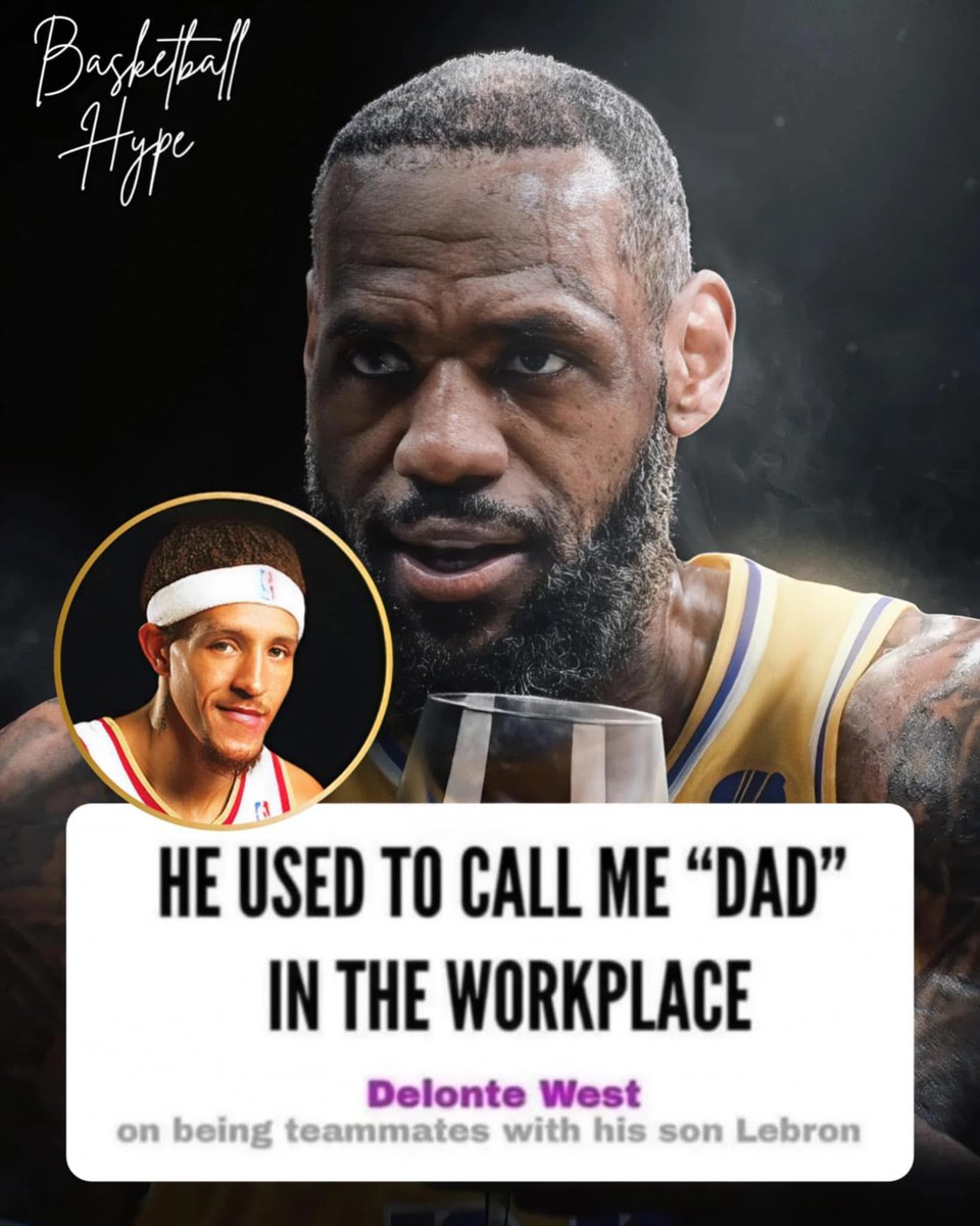 Before Bronny James and LeBron, Delonte West and LeBron James were the first 'father and son' duo in NBA history! 💯