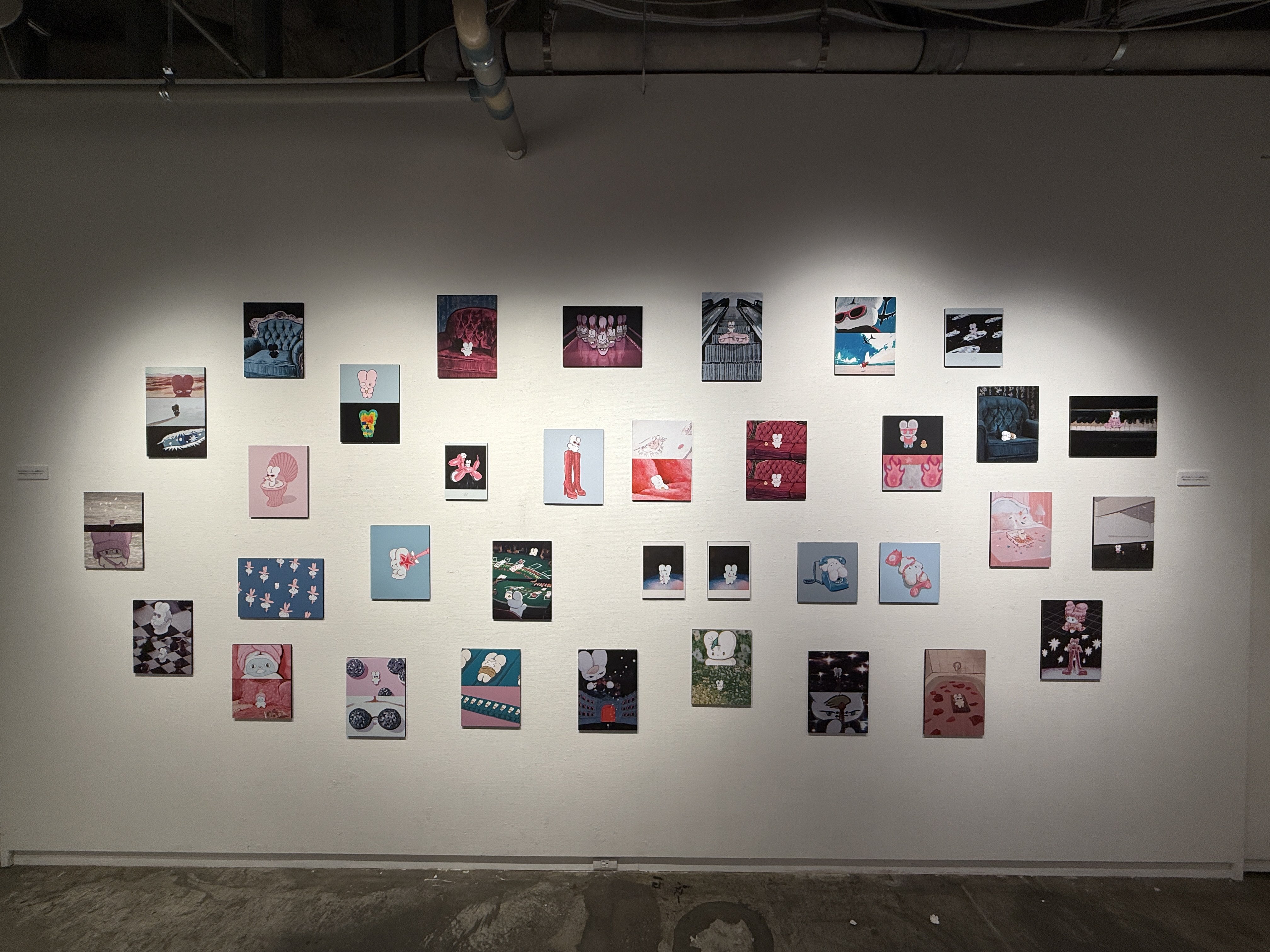 激レア　beco+81 ポストカード　8種　しりみみうさぎ　アートカード　複製画 イラストレーター・beco+81の「しりみみうさぎ」初の展覧会が