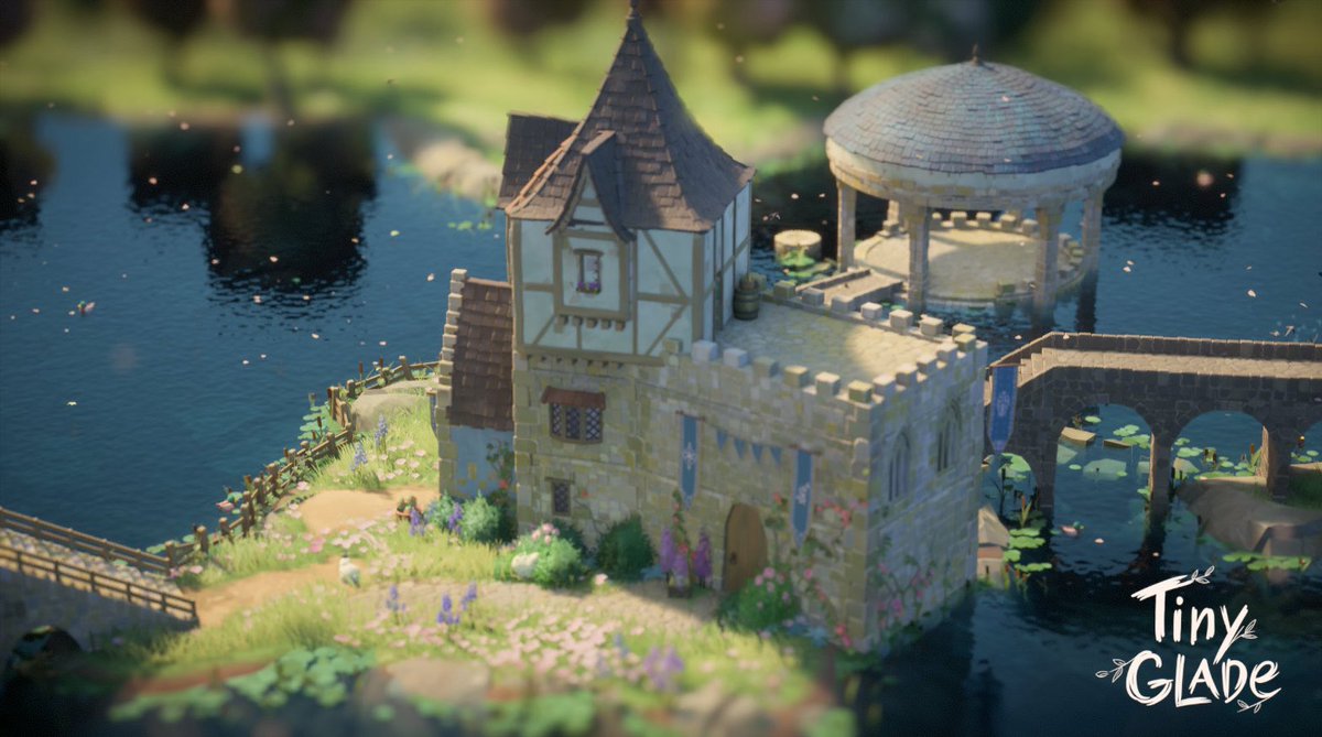 ariarichch's tweet photo. Tiny Glade(タイニー・グレイド)という建築ゲーム始めました。

マイクラと比べると建築できるエリアや自由度は劣りますが、簡単におしゃれな家が建てちゃいます！

これで、またフィールド魔法とか再現するの楽しそうだなぁ。

#TinyGlade https://t.co/BNRQ3rJaZy