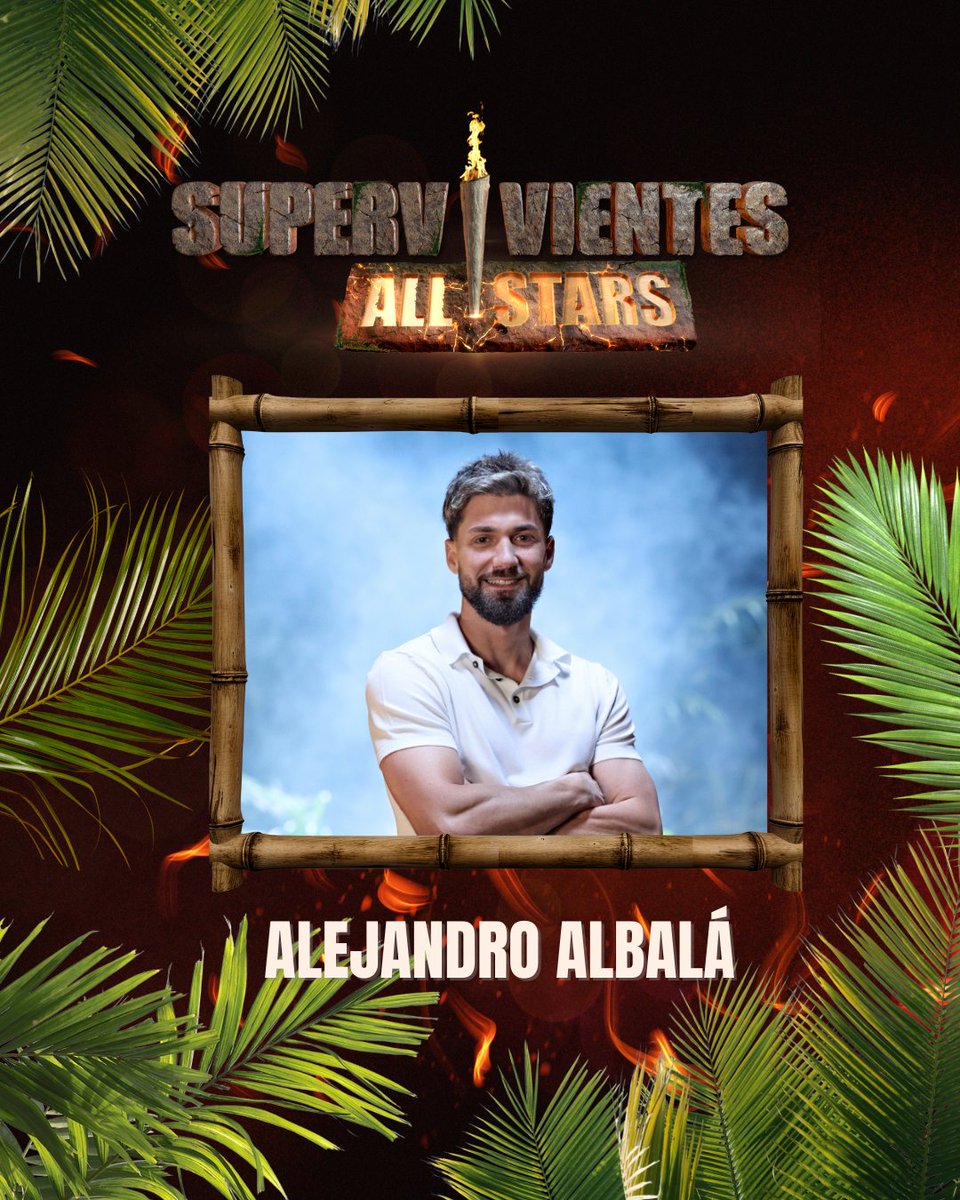 <a href="/jessica_bueno90/">jessica bueno</a> <a href="/Ivangoonzalez_/">Iván González</a> <a href="/elenatriatlon/">Elena Rodriguez</a> <a href="/soniamonroy/">SONIA MONROY</a> <a href="/Carlos_Alba_/">Carlos Alba</a> <a href="/rubentorres__/">Ruben Torres</a> Viene dispuesto a llevarse el gran premio final 💪🔥

Alejandro Albalá (@alejandroalbala) es el décimo concursante confirmado de #SVAllStars 🏝

⭐️ El jueves 4 de septiembre ESTRENO en <a href="/telecincoes/">Telecinco</a> 📺ver.tw/h59ee