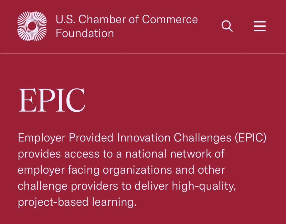 markmurdock5's tweet image. #EPICLearning is a tremendous program created by @USCCFoundation. 

There are NOT enough relevant internships to go around for qualified and motivated college students.  

@USCCFoundation is creating solutions by piloting employer sponsored project-based learning that scales.