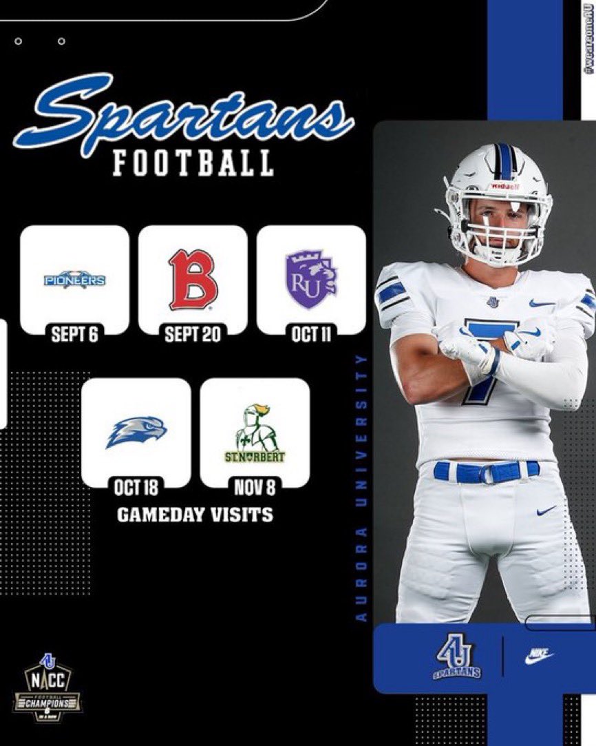 Kaden Schicker (@kschicker44) on Twitter photo Thanks to <a href="/CoachPiasecki/">Coach Pi</a> for the <a href="/AU_SpartanFB/">Aurora University Football</a> day invite. Hope to make it out there for a game.
<a href="/FbWaterfor16704/">Waterford Wolverines FB</a> <a href="/BrentThoen/">Brent Thoen</a> <a href="/meteyard/">yard88</a> <a href="/Trinka63/">Jeff Trinka</a> <a href="/Trevpye073/">Trevor Pye</a> #SetTheStandard Thanks to <a href="/CoachPiasecki/">Coach Pi</a> for the <a href="/AU_SpartanFB/">Aurora University Football</a> day invite. Hope to make it out there for a game.
<a href="/FbWaterfor16704/">Waterford Wolverines FB</a> <a href="/BrentThoen/">Brent Thoen</a> <a href="/meteyard/">yard88</a> <a href="/Trinka63/">Jeff Trinka</a> <a href="/Trevpye073/">Trevor Pye</a> #SetTheStandard