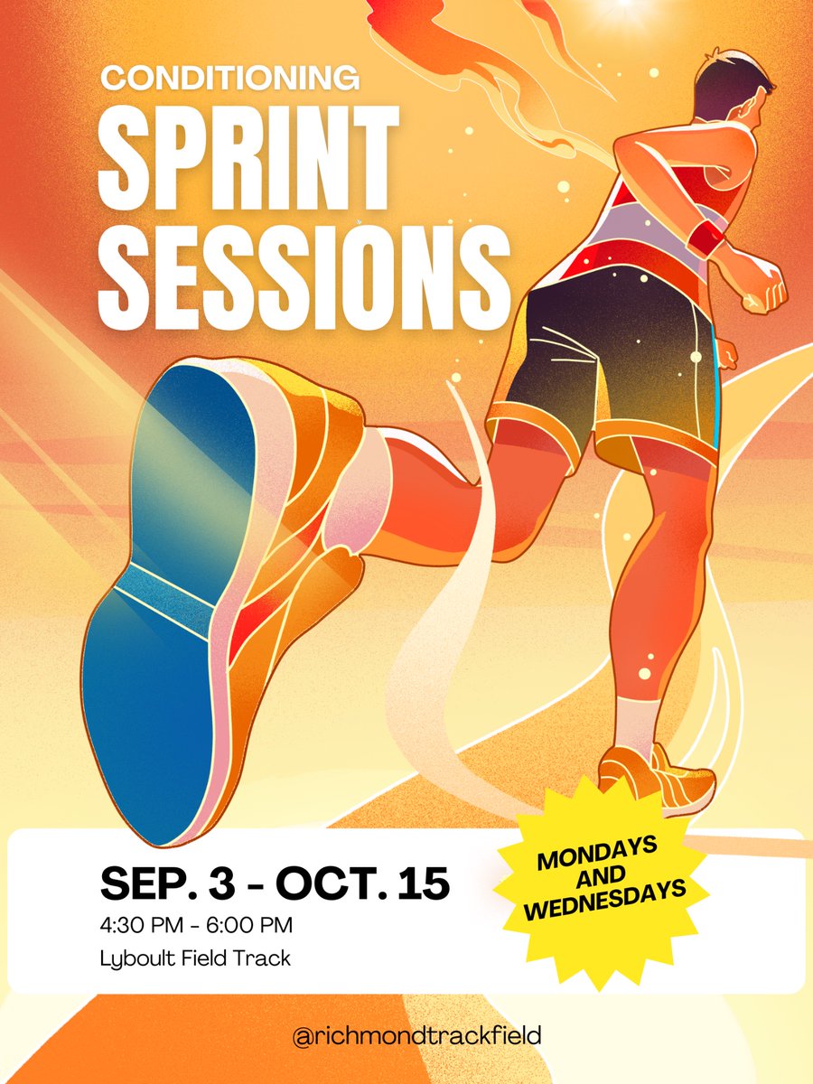 RHSDevilsTrack's tweet image. Track sprinters and anyone who wants to improve their speed for another sport are welcome to attend fall Sprint Sessions with Coach Leo Cordova. Sprint sessions will run on Mondays and Wednesdays starting on Wednesday, September 3rd through the end of the limited contact period.