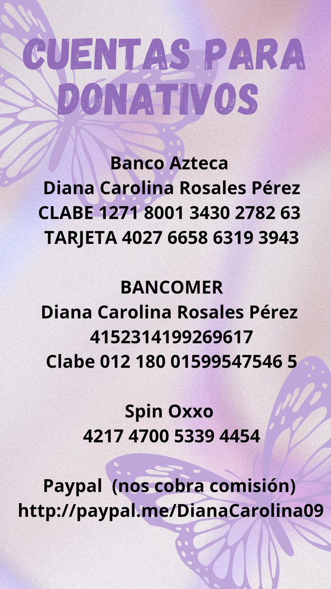 VIBRAmascotas's tweet image. Amigos necesitamos ayuda para Loki y Rocky el domingo hay que pagar $2000 para su pensión y etologo 
Les das una patita con 50 , 100 pesitos? #todosuma #cadenadeayuda 
Banco Azteca 
Diana Carolina Rosales Pérez
CLABE 127180013430278263 
TARJETA 4027 6658 6319 3943