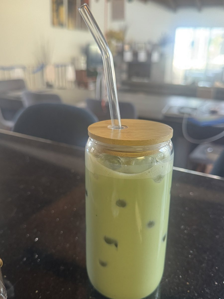 JEStew3's tweet photo. Also first day of high school bullshit right here. #matcha #ilovemydaughter #fancyicecubes https://t.co/zz2ZQjTF1d