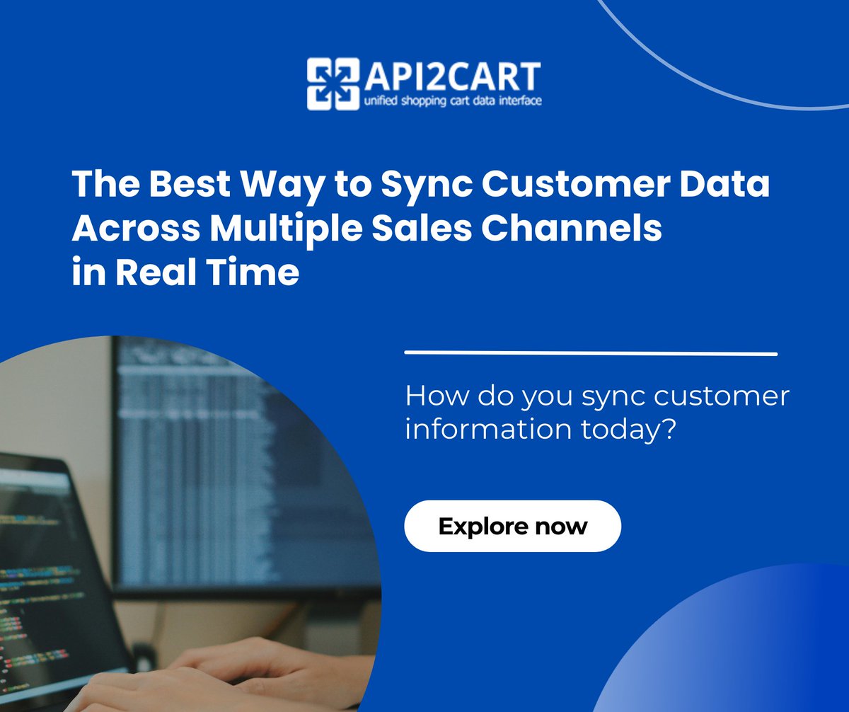 API2Cart's tweet image. Looking for one API to sync customer data? With API2Cart, you can use one API to update customer data from 60+ platforms. API methods, inc. customer.update help ensure data accuracy and create a seamless experience for your clients’ buyers.
bit.ly/4mvFIfT
#CustomerData