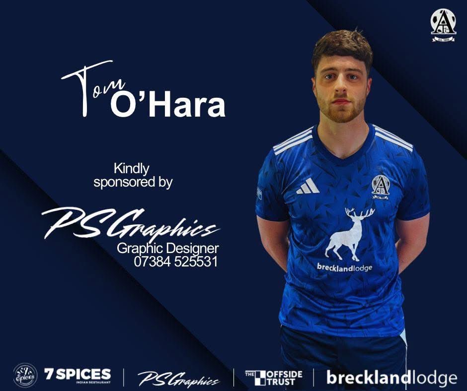 🚨PLAYER SPONSOR🚨

Big thank you to Pat and PS Graphics for sponsoring Tom this season. 

Tom provides strong leadership and is a massive part of the team and has been since joining midway through last season💙