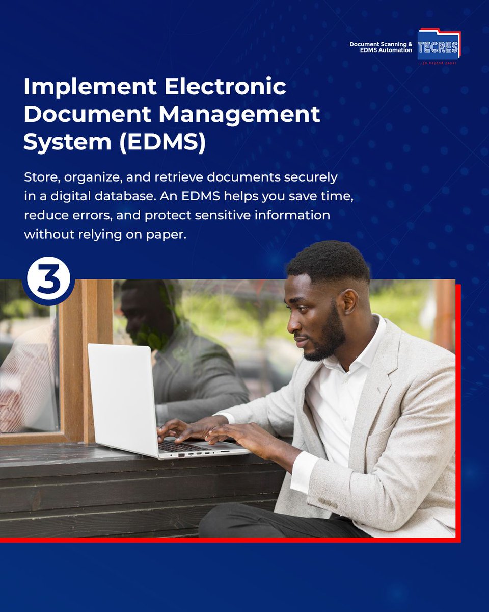 JuliusMacaulay's tweet image. Going paperless is a game-changer for productivity and cost savings! 

From scanning solutions to automated workflows, we've got the roadmap to help you ditch the paper trail for good. 

Ready to transform your workspace? Contact us today.

#PaperlessOffice #TecresTechnologies