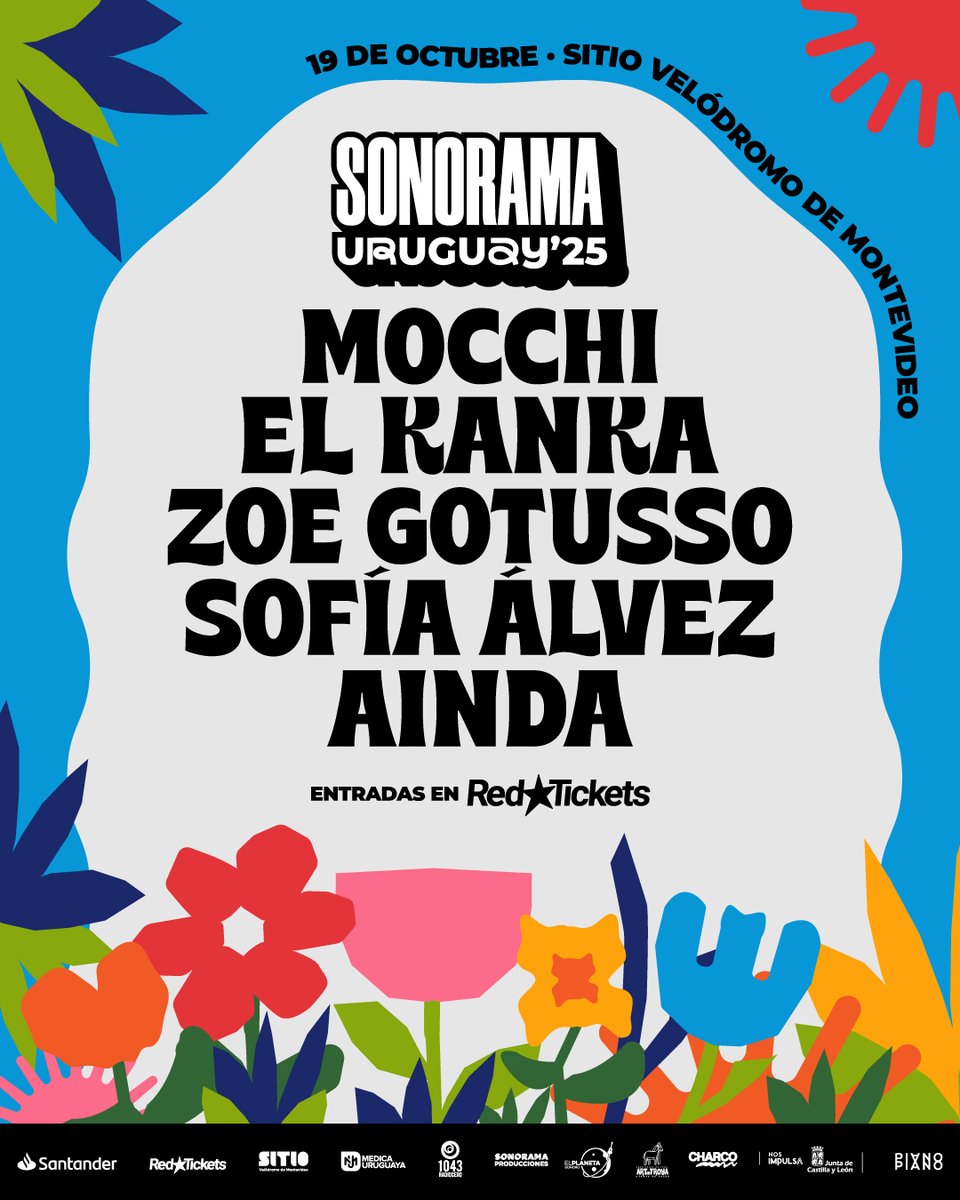 #Noticias. <a href="/sonoramauruguay/">Sonorama Uruguay</a> vuelve, será el 19/10 con <a href="/El_Kanka/">El Kanka</a> <a href="/a_i_n_d_a/">AINDA</a>, <a href="/ZoeGotusso/">Camionera</a> y más

j-musind.blogspot.com/2025/08/sonora…