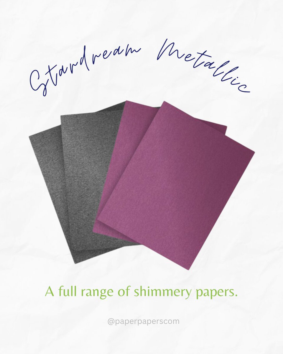 paperpapers's tweet image. Stardream Metallic offers a full range of shimmering papers to elevate your next craft project. Explore the many shades available today.

Stardream Metallic:
paperpapers.com/shop-by-brand/…

#StardreamMetallic #MetallicPaper #ShimmerPaper #Envelopes #Paper