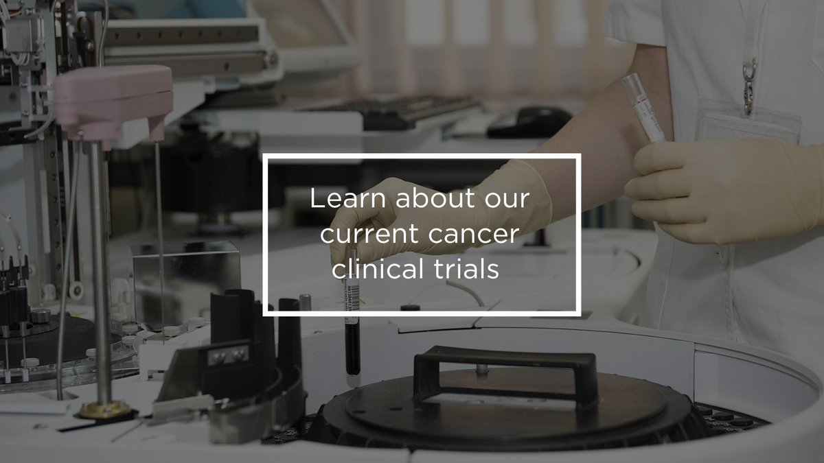Learn about our current clinical trials. bit.ly/37C4AhS #ClinicalTrials