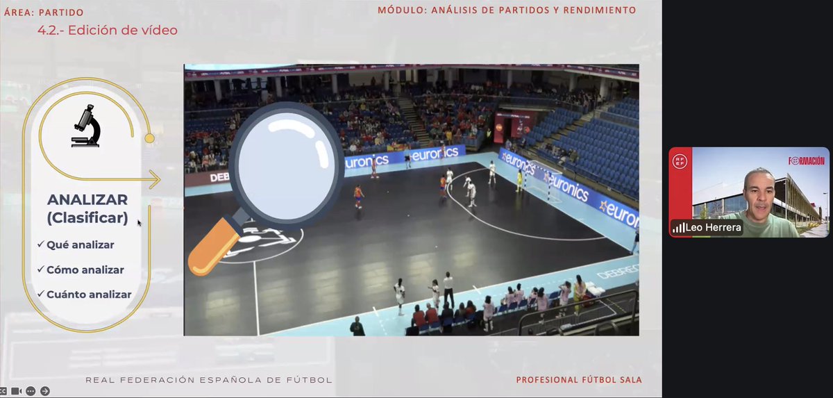 📸 IMAGEN | Jornada del ‘𝗖𝘂𝗿𝘀𝗼 𝗱𝗲 𝗘𝗻𝘁𝗿𝗲𝗻𝗮𝗱𝗼𝗿 𝗱𝗲 𝗙𝘂́𝘁𝗯𝗼𝗹 𝗦𝗮𝗹𝗮 𝗡𝗮𝗰𝗶𝗼𝗻𝗮𝗹 𝗣𝗿𝗼𝗳𝗲𝘀𝗶𝗼𝗻𝗮𝗹’ de la <a href="/rfef/">RFEF</a>

🙋🏻‍♂️ Leo Herrera
✅ Análisis de partidos y del rendimiento

🎯 ¿Qué analizo?
🎯 ¿Cómo analizo?
🎯 ¿Cuánto analizo?

#FormaciónRFEF