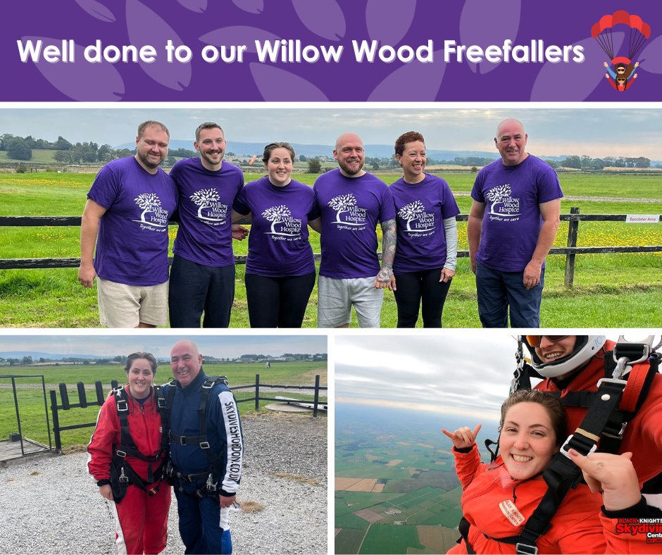 Congratulations to Bethan, Sharon, Mark, Alex, Jack and Adam, who have bravely completed their 15,000ft skydive in support of the Hospice 🪂

We're all so proud of them 🤗

Donations are still rolling in, so there’s still time to show your support:
👉 justgiving.com/team/freefalli…