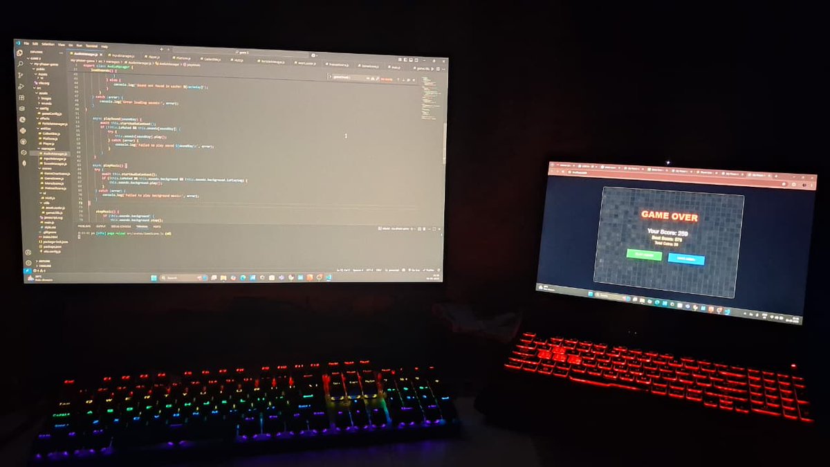 ThakurAtulPrat5's tweet image. From Chemical Engineering classrooms to building games & software, my journey has been full of learning and experiments.
Now I spend more time designing levels & debugging physics than solving equations. 
#GameDev #SoftwareDev #IndieDev #100DaysOfCode