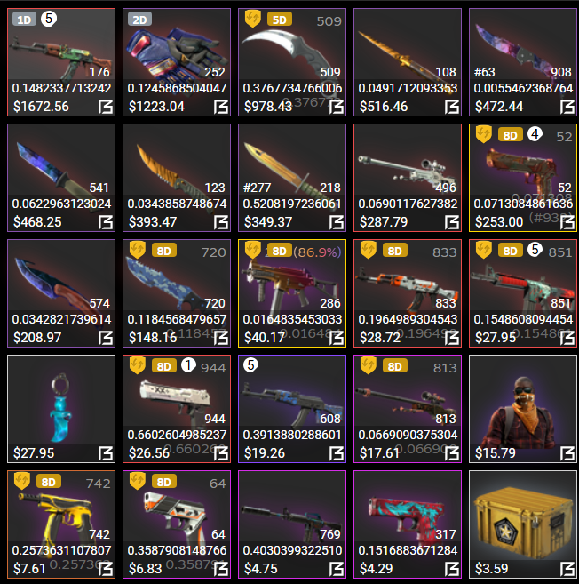 pop_skins's tweet image. Selling these CS2 items at buff 100% for crypto, dm me if interested. 
#CS2 #skins #cstrading #cs2skins