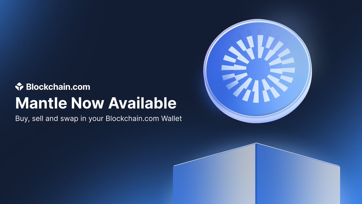 Blockchain.com (@blockchain) on Twitter photo $MNT is now live in your Blockchain.com Wallet.
Experience faster, cheaper Ethereum transactions with $MNT and the <a href="/0xMantle/">Mantle Network</a> Network.
Learn more ๐ blockchain.com/blog/posts/mntโฆ $MNT is now live in your Blockchain.com Wallet.
Experience faster, cheaper Ethereum transactions with $MNT and the <a href="/0xMantle/">Mantle Network</a> Network.
Learn more ๐ blockchain.com/blog/posts/mntโฆ
