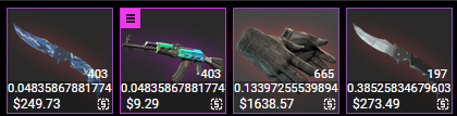 pop_skins's tweet image. Selling these CS2 items at buff 100% for crypto, dm me if interested. 
#CS2 #skins #cstrading #cs2skins