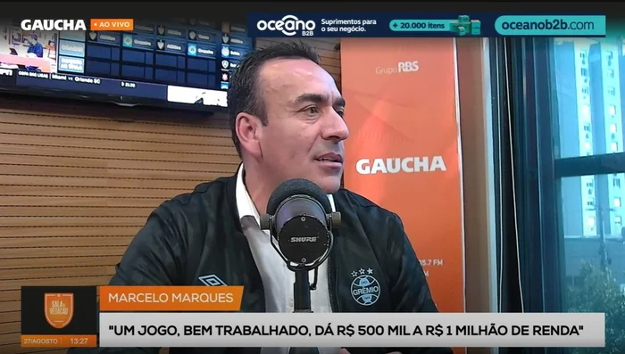 🔵❕ Marcelo Marques não será candidato à presidência do Grêmio. O anúncio foi feito no programa Sala de Redação, na Rádio Gaúcha. Segundo ele, o fator político pesou.