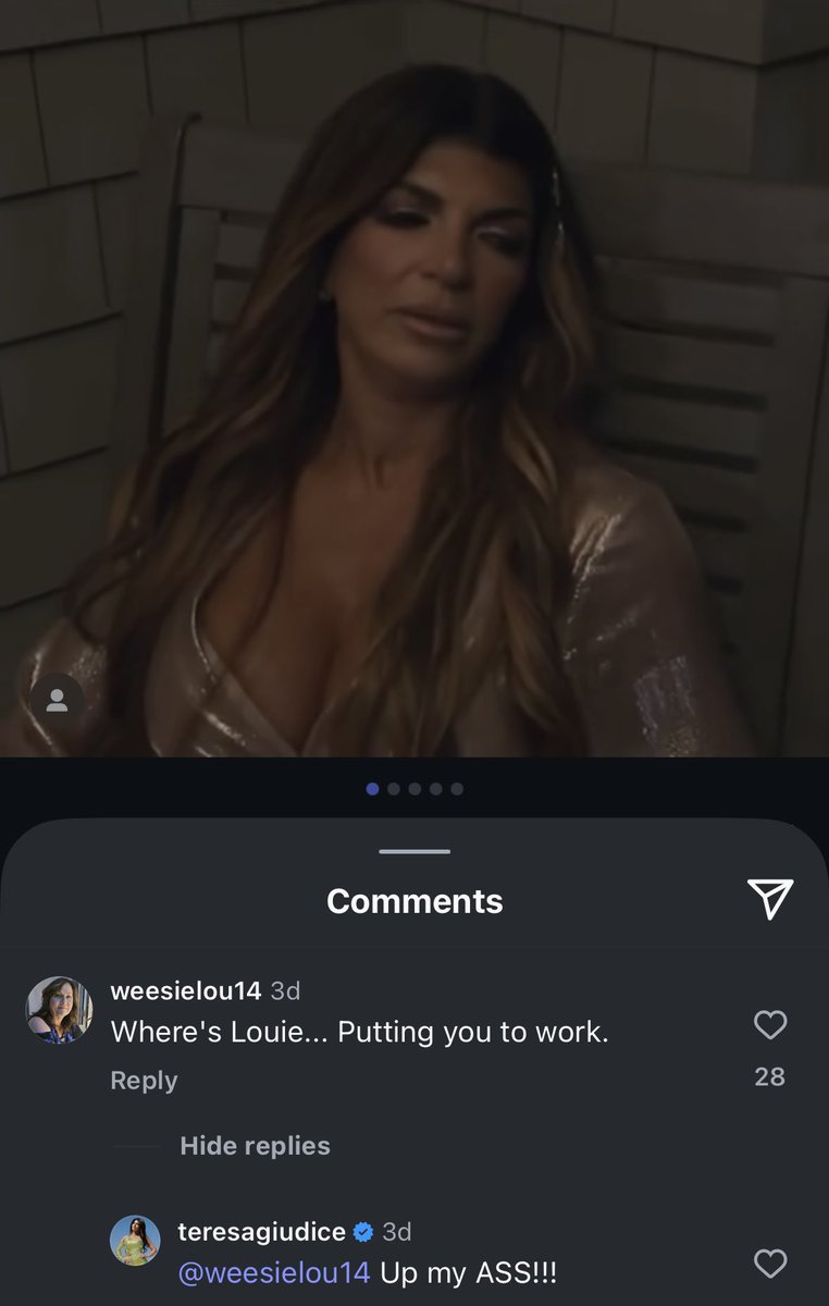 Teresa’s response to trolls are so hilarious 😭😭😭 #RHONJ