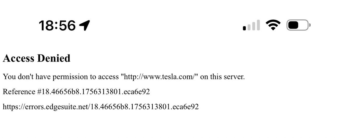 Tesla.com ist down? Ob da gerade etwas an der Website aktualisiert wird?! 😍😍😍