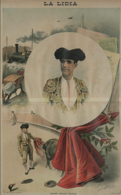 📜Los toreros siempre han sido los héroes del pueblo.

Hoy se cumplen 132 años de la muerte de Antonio Reverte, un torero irrepetible, único y un adelantado a su tiempo. Reverte inventó la “revertina” y “el teléfono” y fue, junto a Mazzantini, el que motivó que se aplicara el