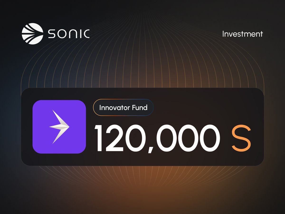 120,000 $S invested in @FlyTrade_.

Fly delivers effortless cross-chain swaps, optimal pricing, and built-in rewards, the smart way to trade.

Who's next?