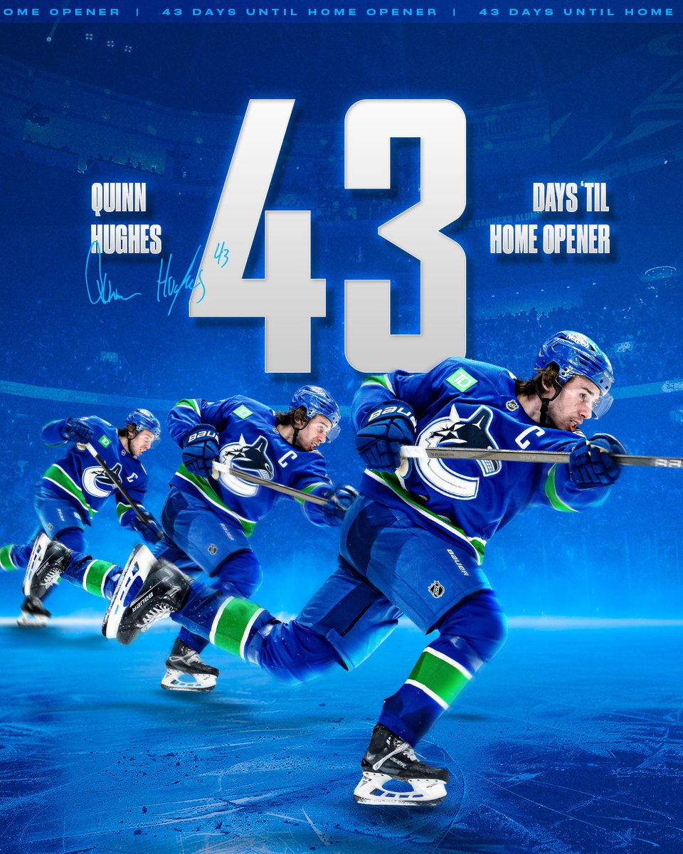 Countdown set to Quinn Hughes. 🫡