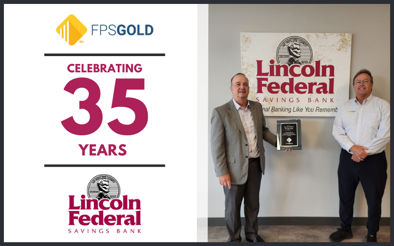 FPSGOLD's tweet photo. We’re excited to celebrate 35 years of partnership with Lincoln Federal Savings Bank in Lincoln, Nebraska!

A huge thank you to Kyle Poppe and the Lincoln Federal team for trusting FPS GOLD for more than three decades. We look forward to many more years of working together. https://t.co/CFTRwwhUC6