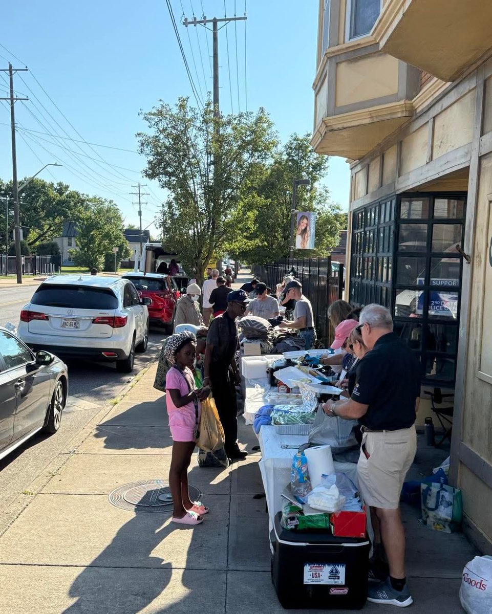 8/22 Project Red Cord Night Out on Lorain Ave. Residents were given blood pressure checks by Nurse Jelisa  and CWRU medical students.Thank you RJEC Volunteers for serving delicious meals and Nelson at @saeastcle  for additional meals. We’ll be back 10/24/25 at 5p.<a href="/ThreeArchesFnd/">Three Arches Foundation</a>