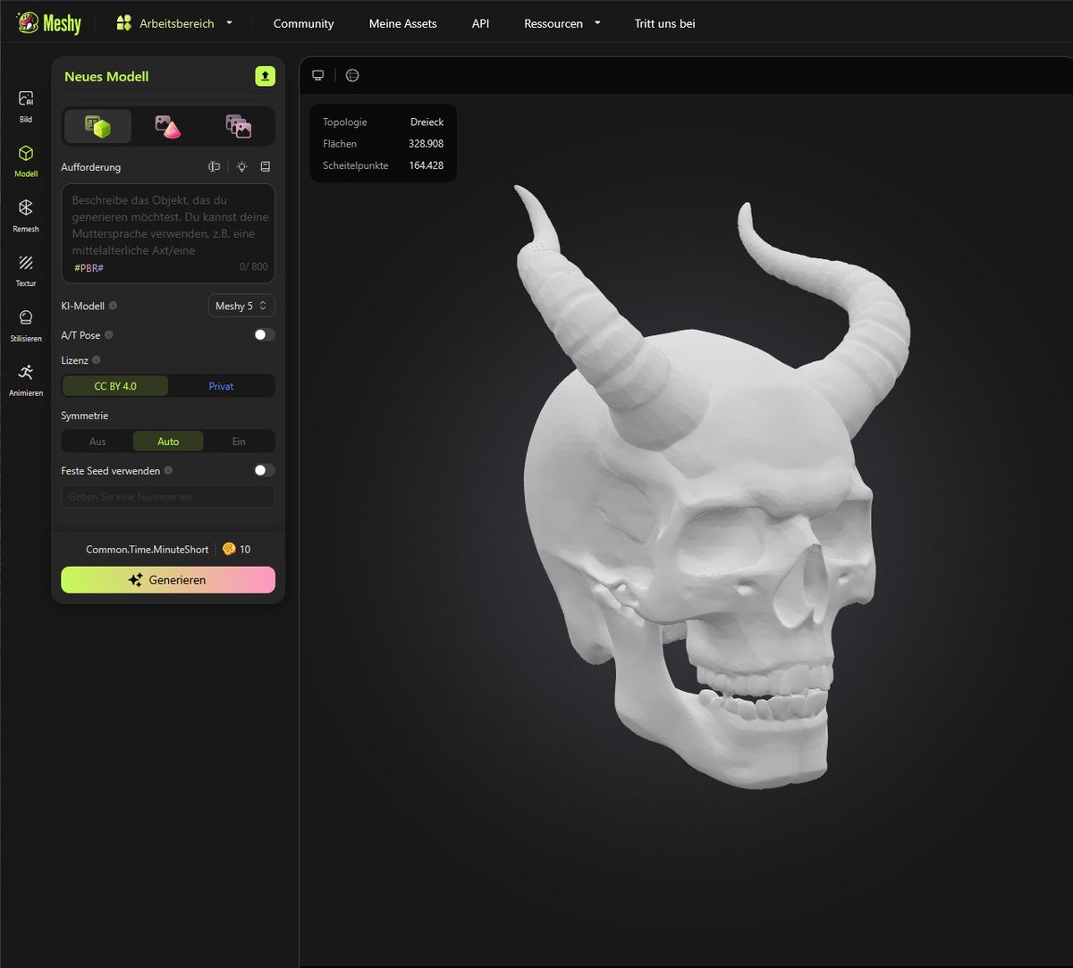 JimPanseGamer's tweet image. Anzeige
Wir haben im Stream Meshy AI getestet und dabei ein paar richtig coole 3D-Modelle generiert – teils komplett neu, teils aus Bildern erstellt. Gedruckt habe ich sie (noch als Anfänger) auf meinem P1S und bin echt zufrieden mit dem Ergebnis 💯
Aktuell gibt’s für alle neuen…