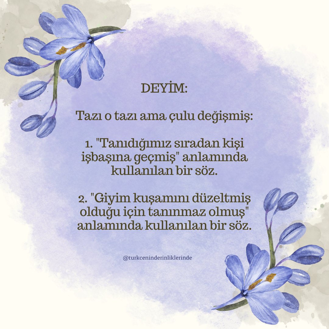 Türkçenin Derinliklerinde (@turkceninderinl) on Twitter photo 
