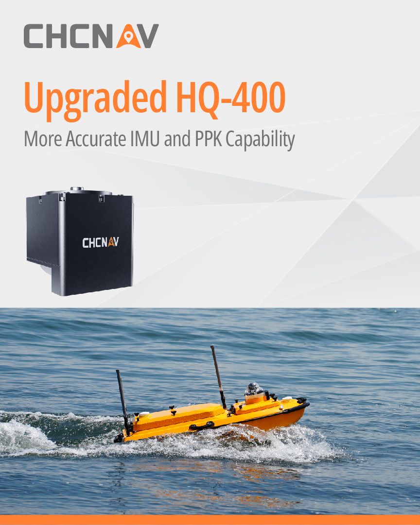 Nueva HQ-400: ecosonda multihaz mejorada con IMU integrado y soporte PPK.
👉 Precisión de hasta 0,03° en balanceo/cabeceo, incluso en aguas turbulentas o con baja señal GNSS.
Compacta liviana y lista para ríos, lagos y costas marítimas 🔗 bit.ly/4p9LEwW

#hidrografia