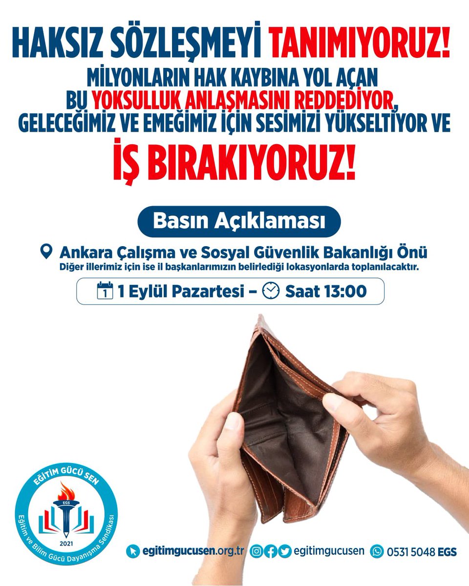 Verilen sadakayı kabul etmiyoruz #EğitimGücüSenMeydanda