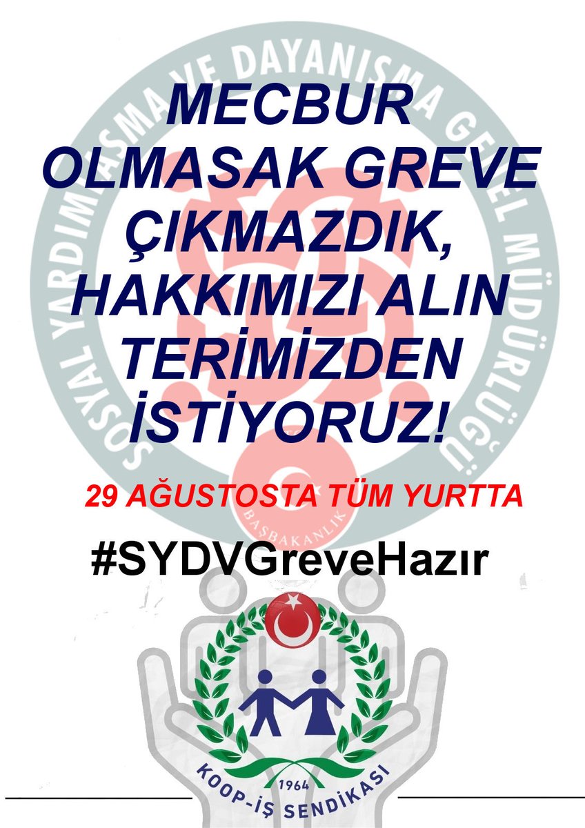 #SYDVGreveHazır
<a href="/cevdetyilmaz/">cevdetyılmaz</a> <a href="/MahinurOzdemir/">Mahinur Özdemir Göktaş</a> <a href="/memetsimsek/">Mehmet Simsek</a> <a href="/isikhanvedat/">Prof. Dr. Vedat Işıkhan</a> <a href="/tcailesosyal/">T.C. Aile ve Sosyal Hizmetler Bakanlığı</a> <a href="/ashb_sygm/">Sosyal Yardımlar Genel Müdürlüğü</a>  <a href="/csgbakanligi/">T.C. Çalışma ve Sosyal Güvenlik Bakanlığı</a> <a href="/SayimMadak/">Dr. Sevim Sayım Madak 🇹🇷</a> <a href="/ztarikdaroglu/">Zafer TARIKDAROĞLU</a> <a href="/LemanYenigunAk/">Leman Yenigun</a>