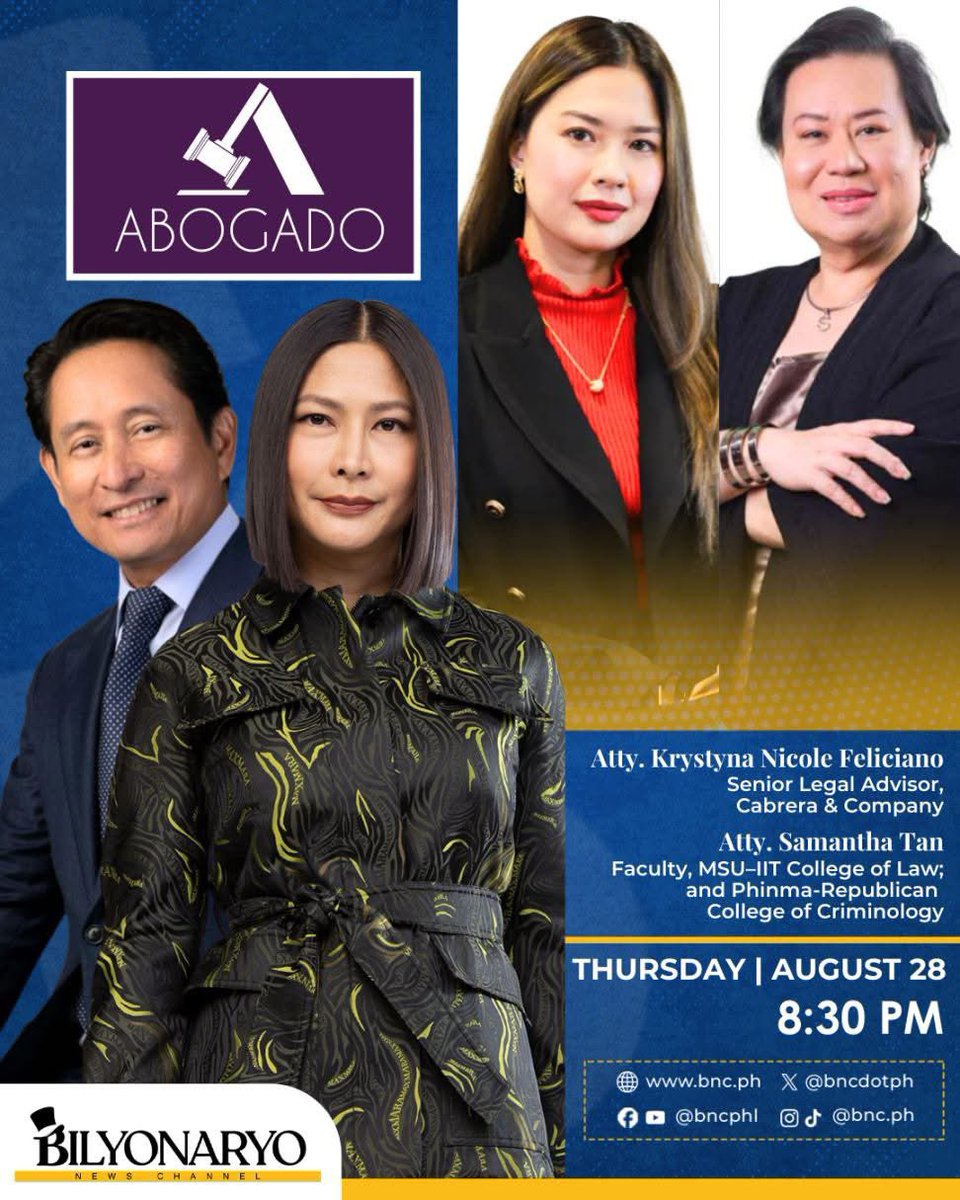 Should all government workers and appointed officials be required to take a drug test? Clean governance or civil liberties at risk?

The clash of views unfolds on #ABOGADO with Atty. Karen Jimeno and Atty. Mike Toledo.

Don’t miss it, only on Bilyonaryo News Channel!