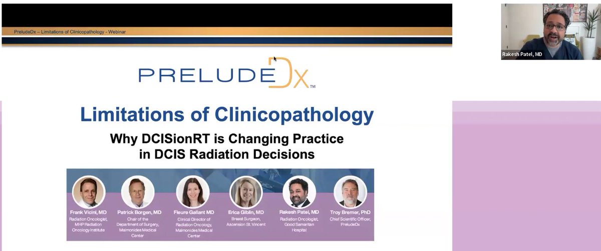 “Biology matters.”

Dr. Rakesh Patel shared this key takeaway in our recent webinar on Limitations of Clinicopathology &amp; Why DCISionRT Is Changing Practice in DCIS Radiation Decisions.

Watch Here: bit.ly/41sDx4m

#DCIS #DCISionRT #PrecisionMedicine #SharedDecisionMaking